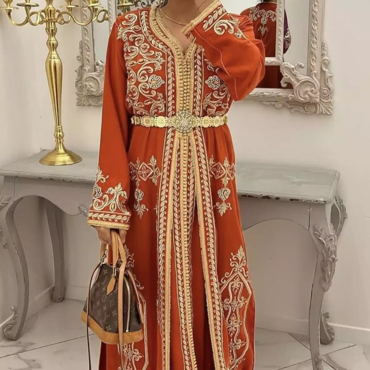 Caftan orange Beldi